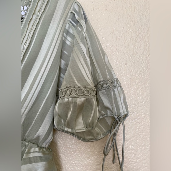 ASOS Design Maternity Sage Satin Green Dress - Picture 5 of 13